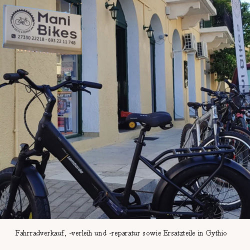 Fahrradladen in Gythio